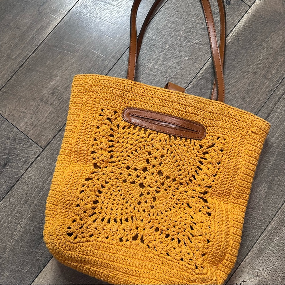 Patricia Nash Naomi Crochet Butterfly Tote Bag - Picture 8 of 9